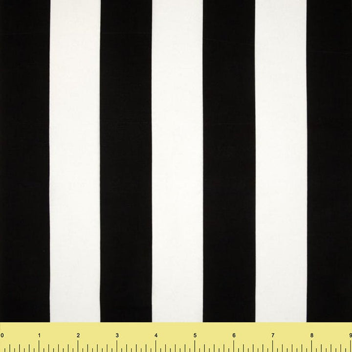 FabricLA 12oz Cotton Spandex Jersey Knit Fabric | Black & white Striped - FabricLA.com