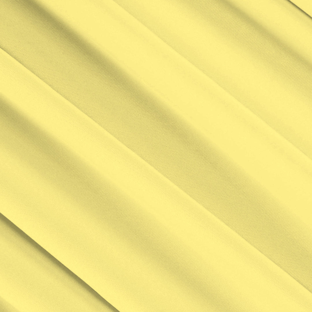 Light Yellow ITY polyester spandex knit fabric