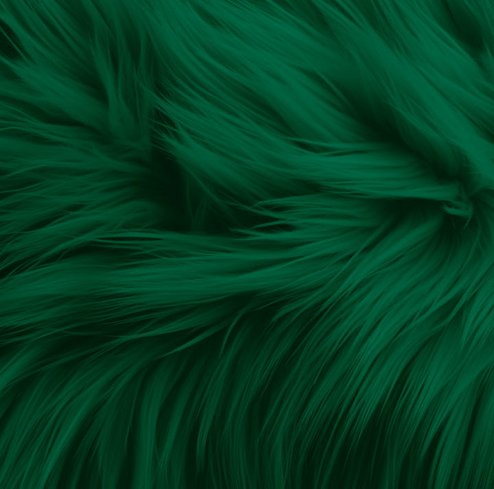 Faux Fur Fabric | Kelly Green - FabricLA.com