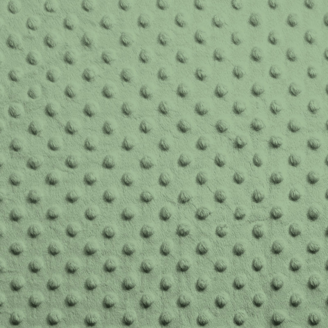 Asparagus minky dimple dot fabric