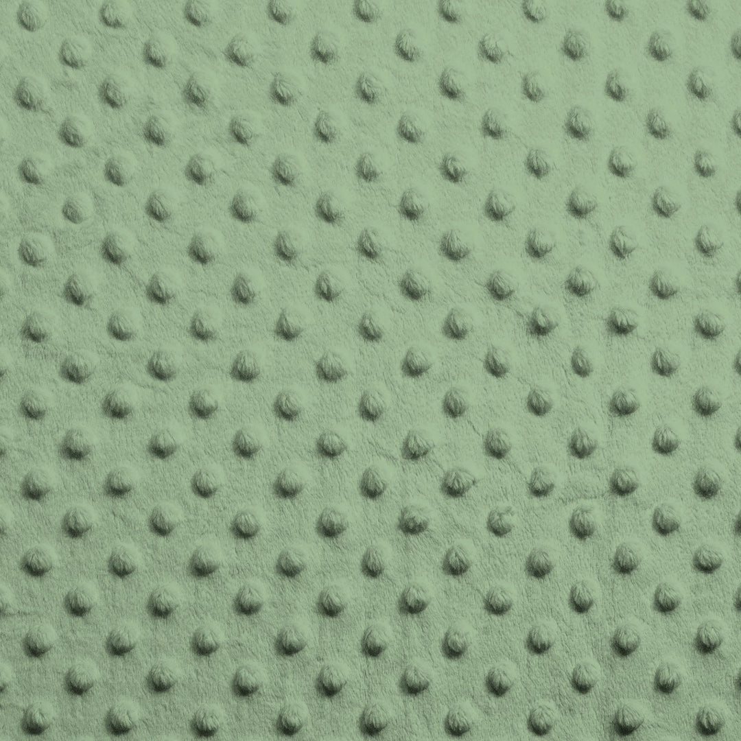 Asparagus Dimple Dot minky swatch