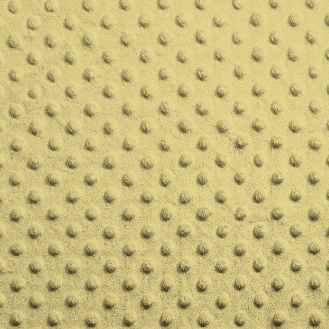 Banana minky dimple dot fabric