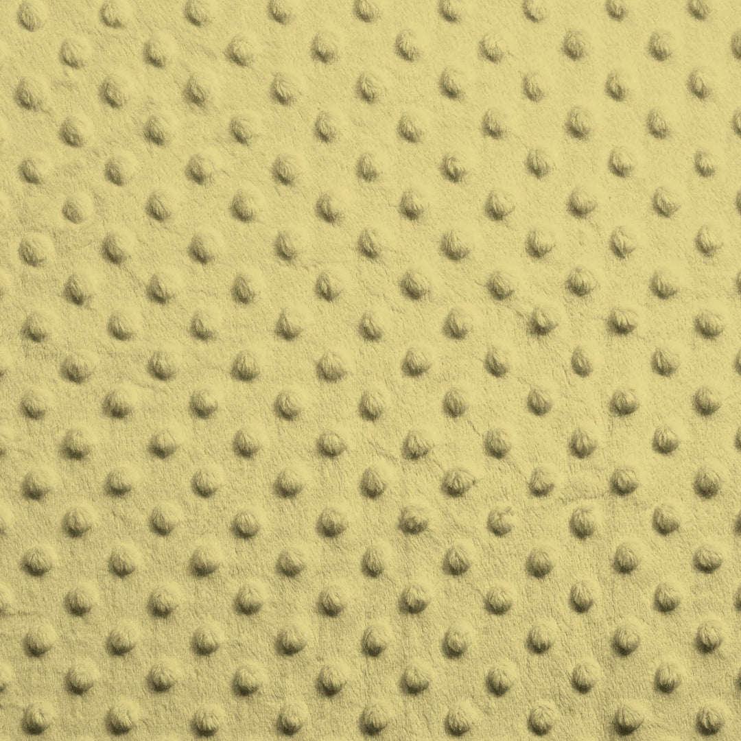 Banana Dimple Dot minky swatch