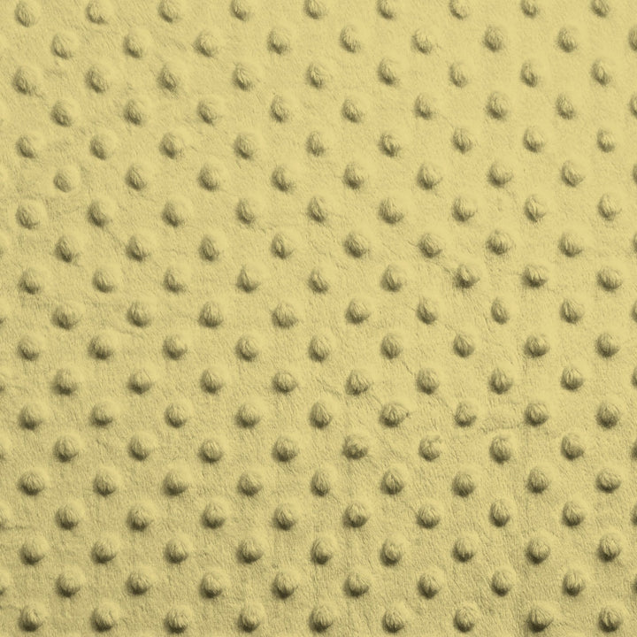Banana Dimple Dot minky swatch