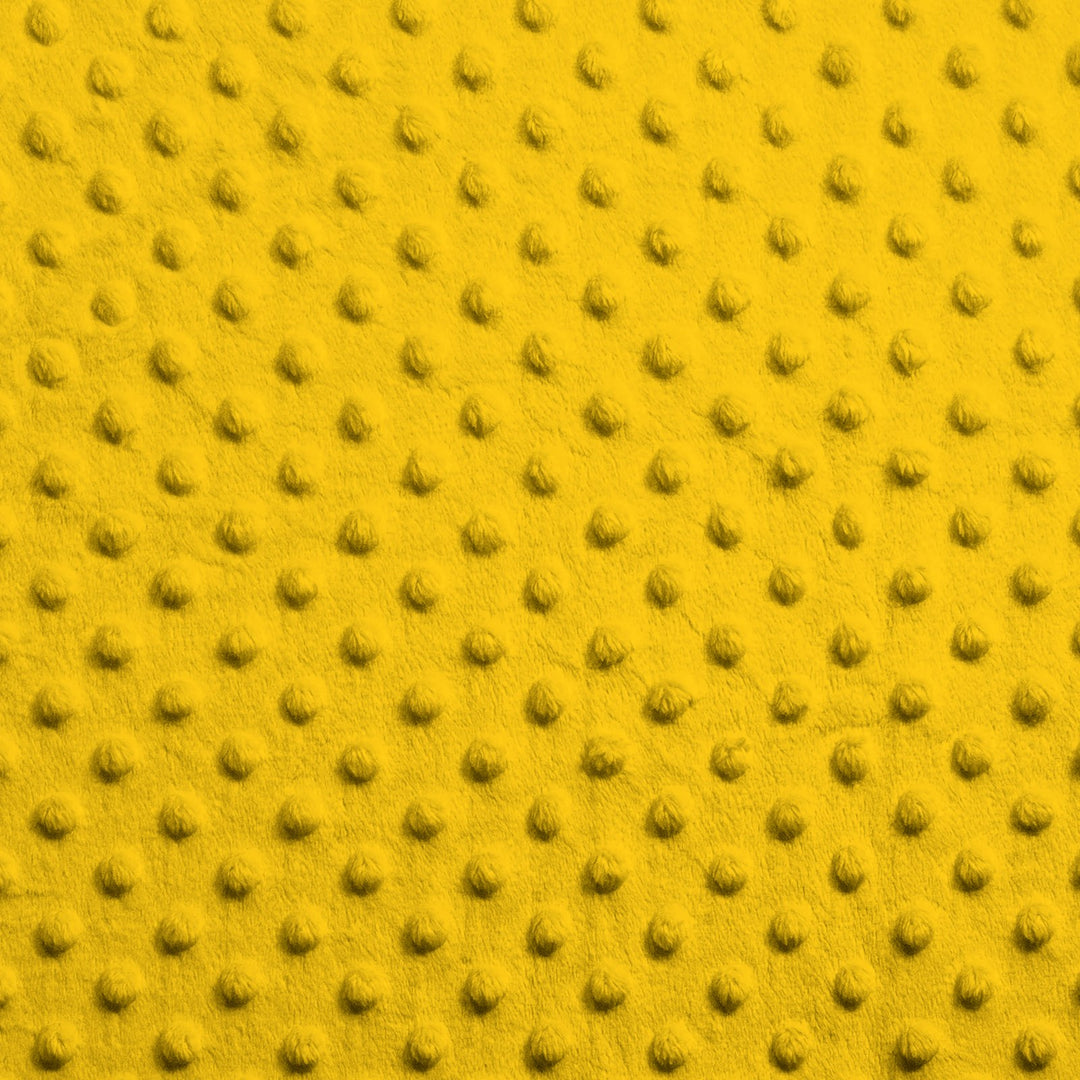 Canary Yellow minky dimple dot fabric