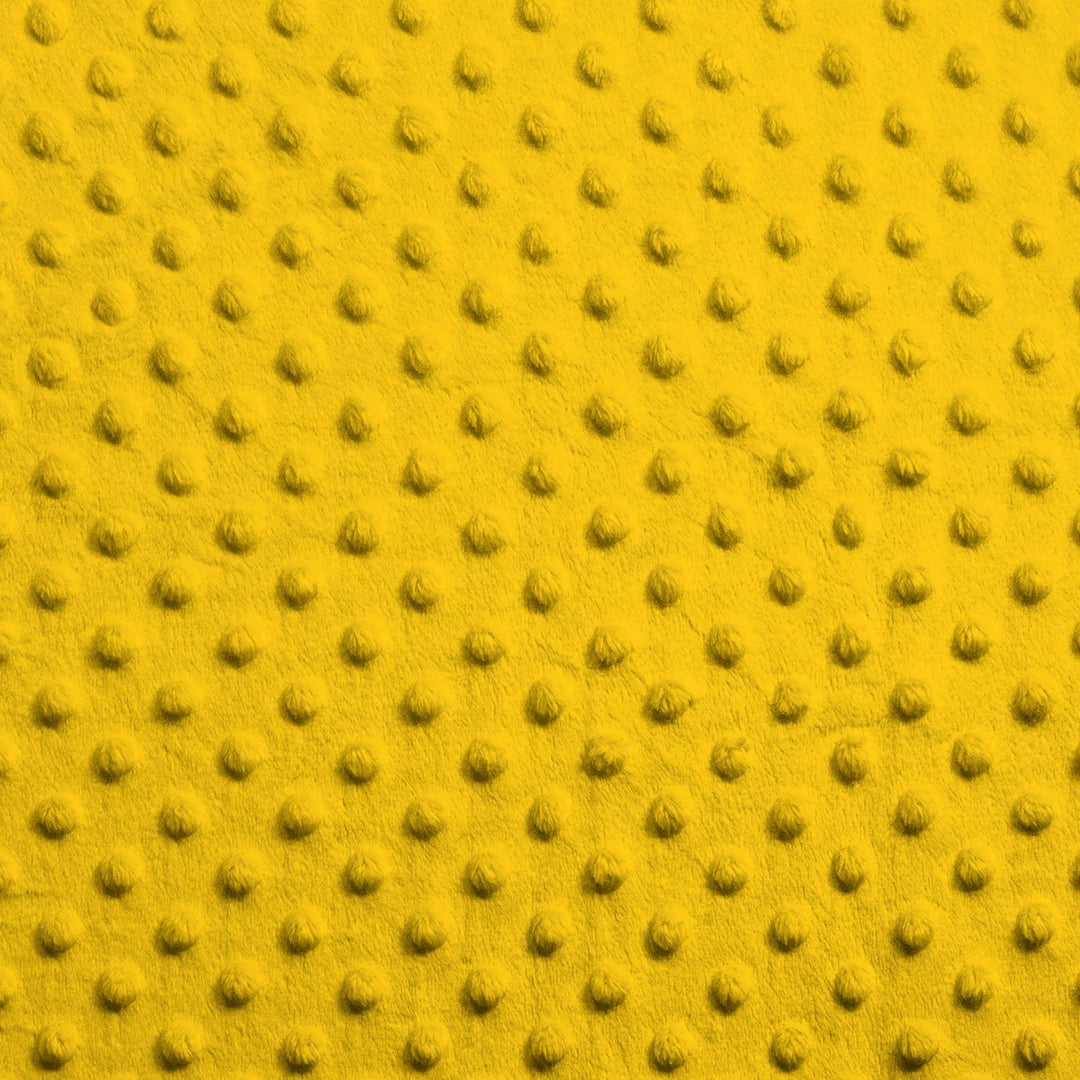 Canary Yellow Dimple Dot minky swatch