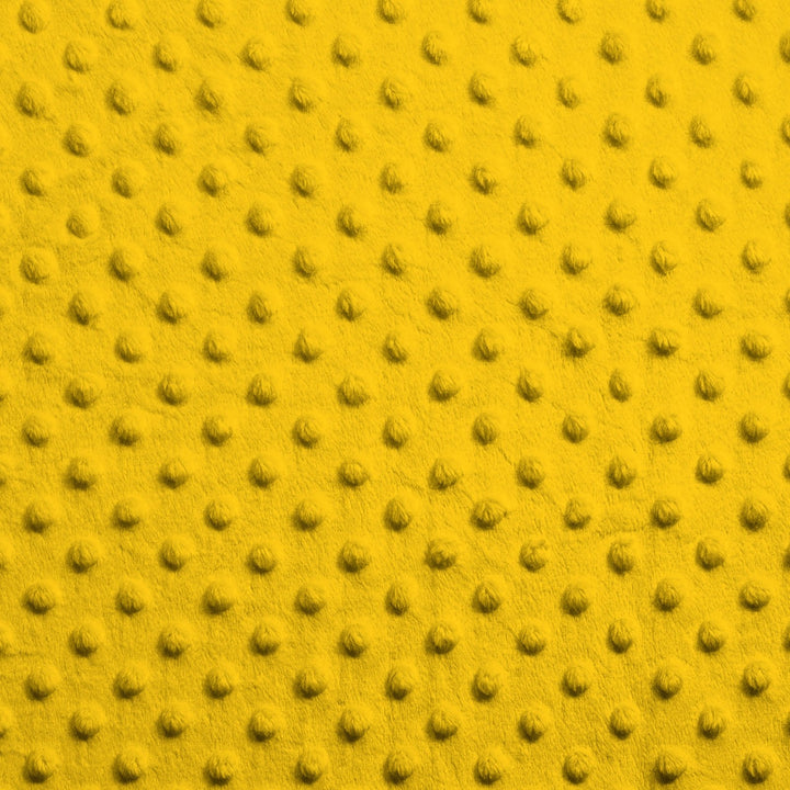 Canary Yellow Dimple Dot minky swatch
