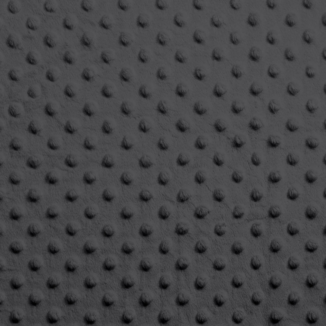 Charcoal minky dimple dot fabric