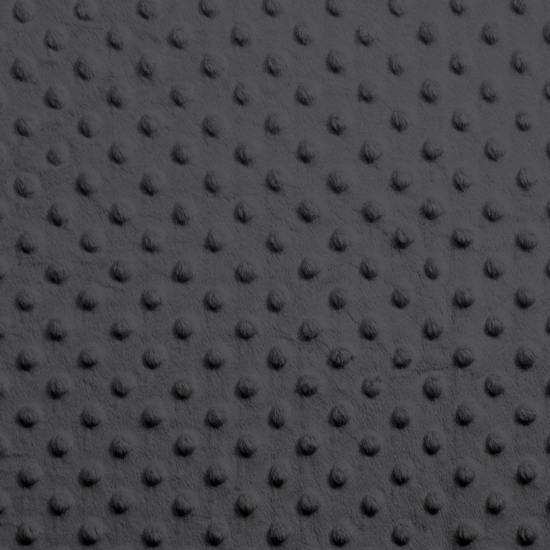 Charcoal Dimple Dot minky swatch