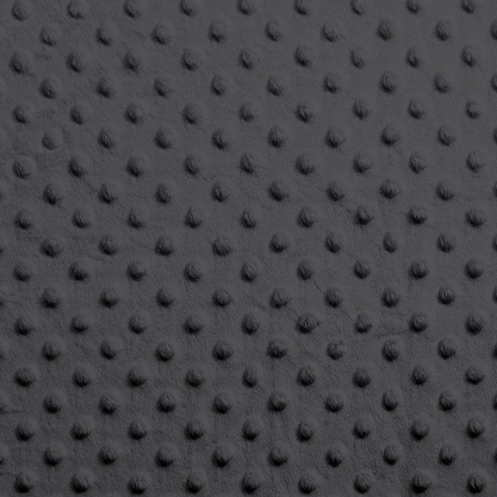Charcoal Dimple Dot minky swatch