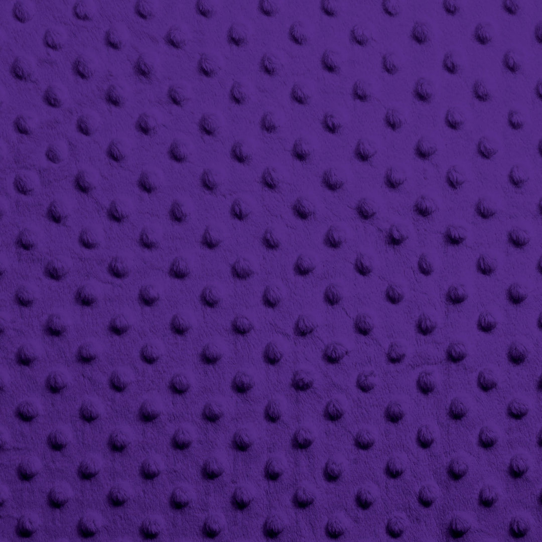 Dark Purple minky dimple dot fabric