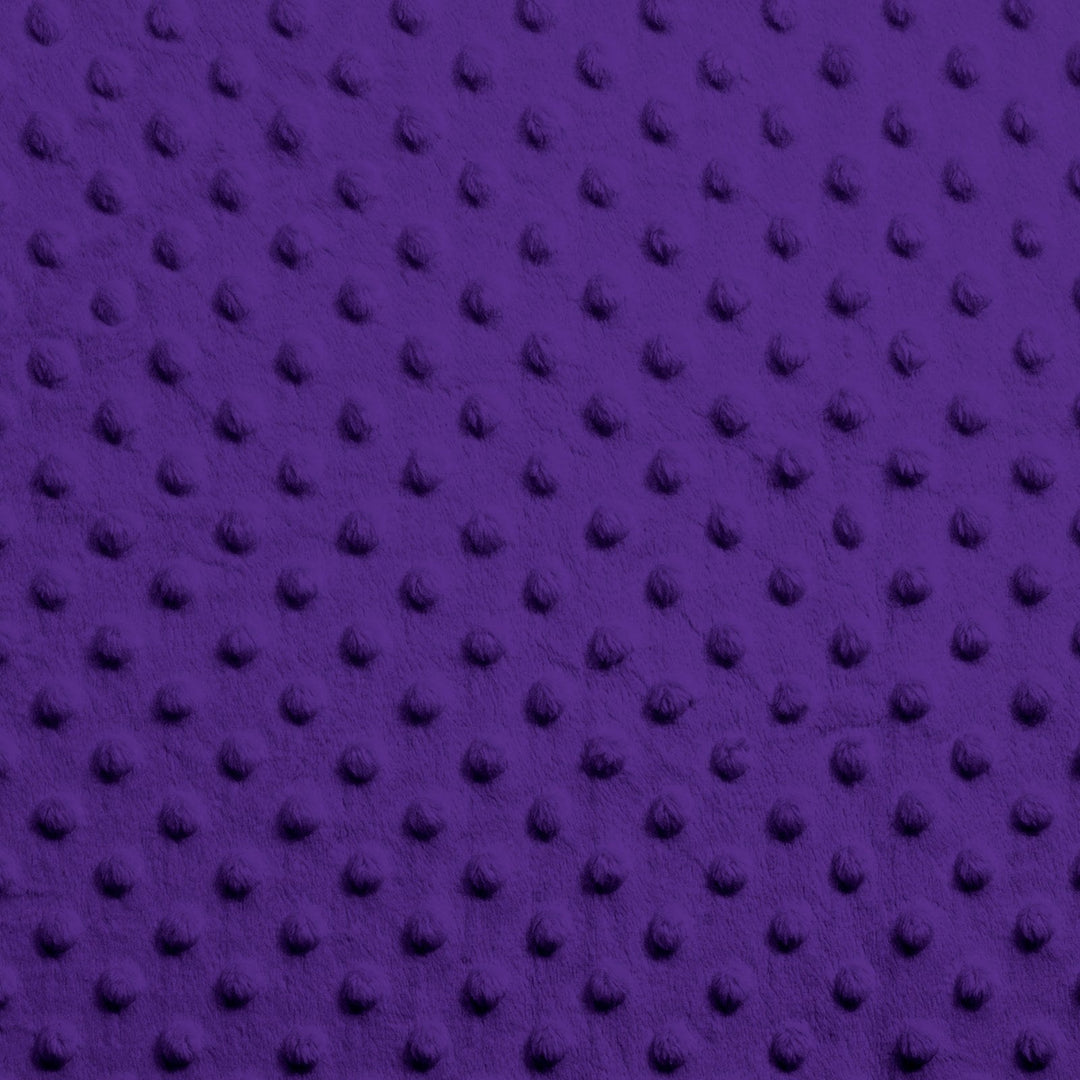 Dark Purple Dimple Dot minky swatch