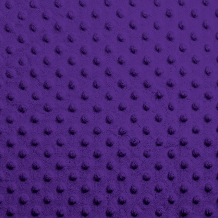 Dark Purple Dimple Dot minky swatch