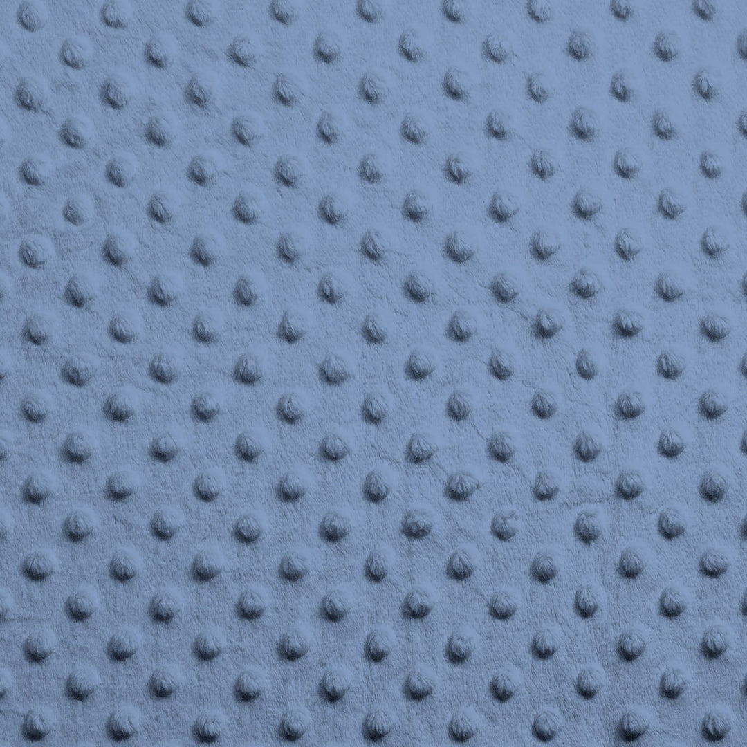 Denim Blue minky dimple dot fabric