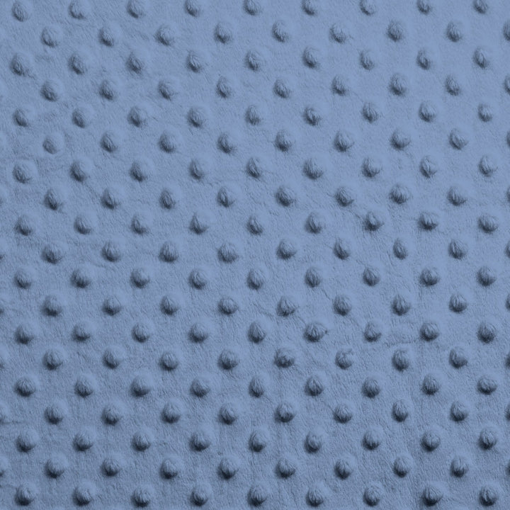 Denim Blue Dimple Dot minky swatch
