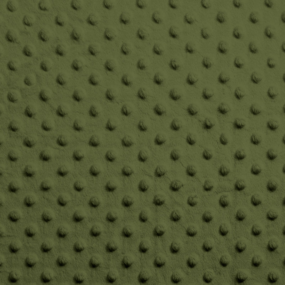 Dusty Olive minky dimple dot fabric