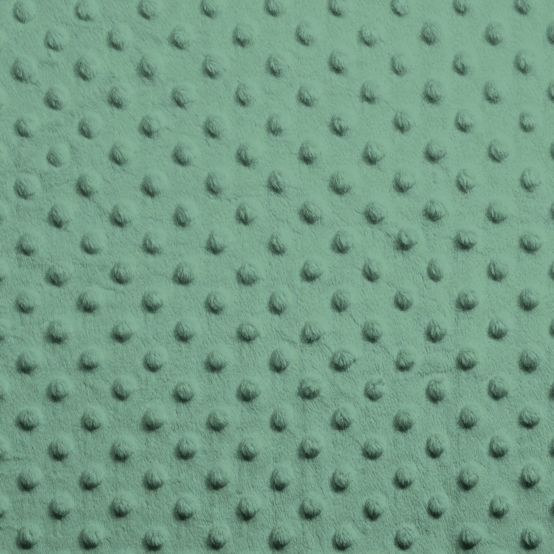 Icy Mint Dimple Dot minky swatch