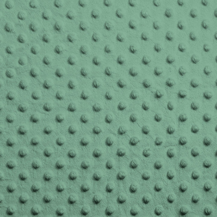 Icy Mint Dimple Dot minky swatch