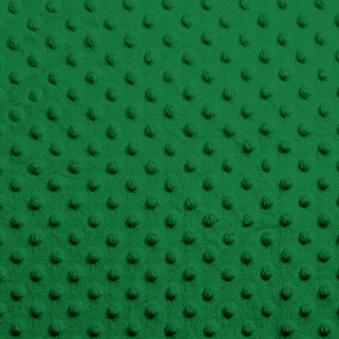 Kelly Green minky dimple dot fabric