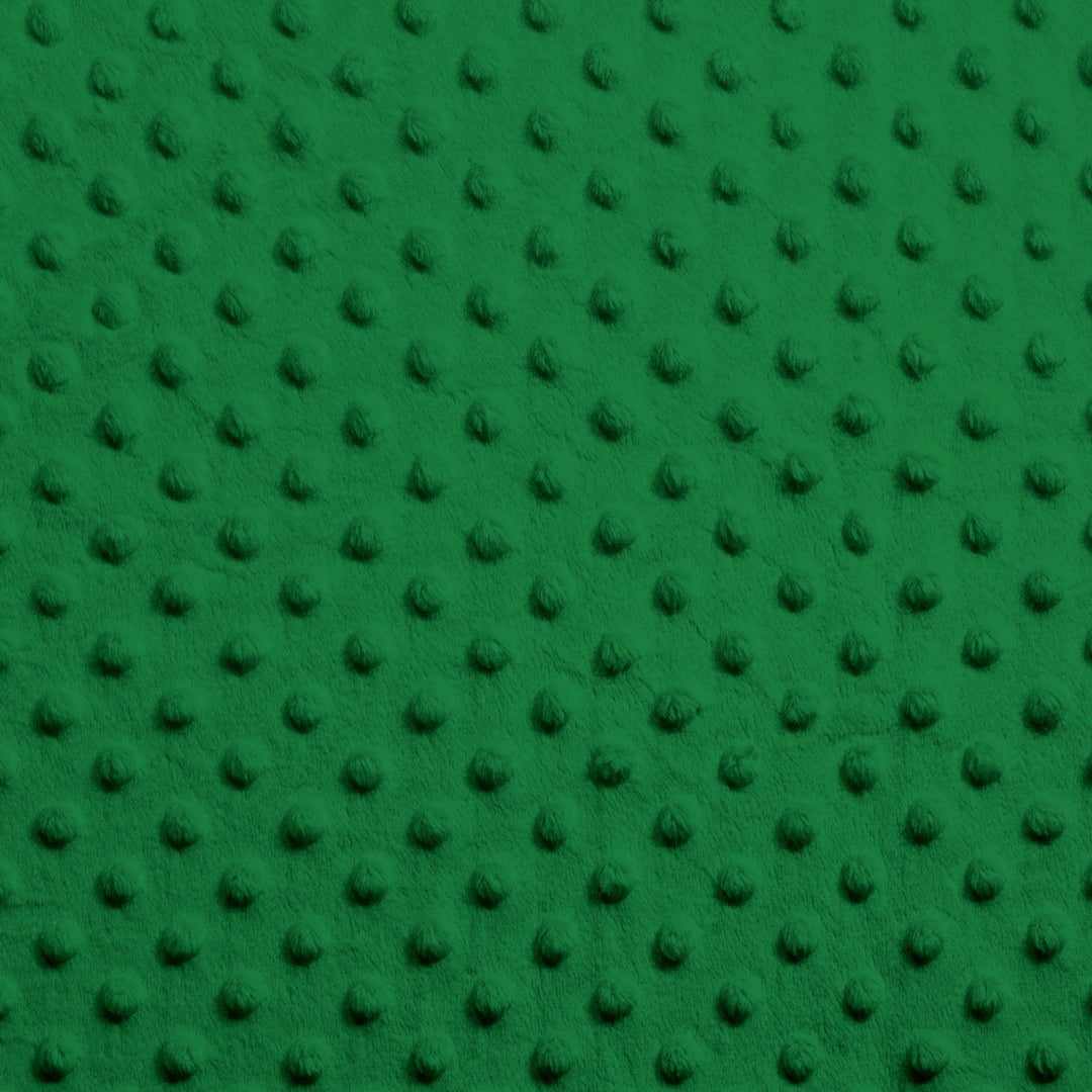 Kelly Green Dimple Dot minky swatch
