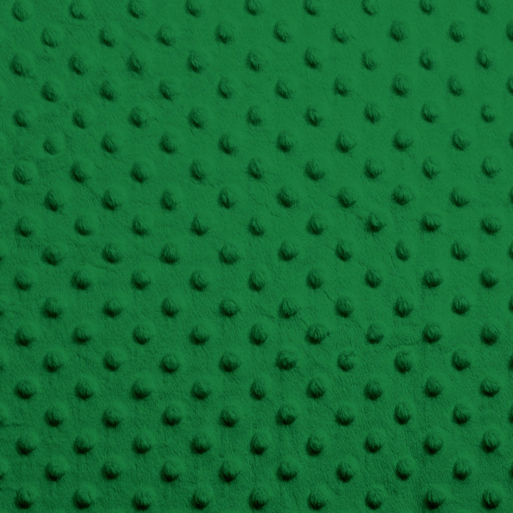 Kelly Green Dimple Dot minky swatch