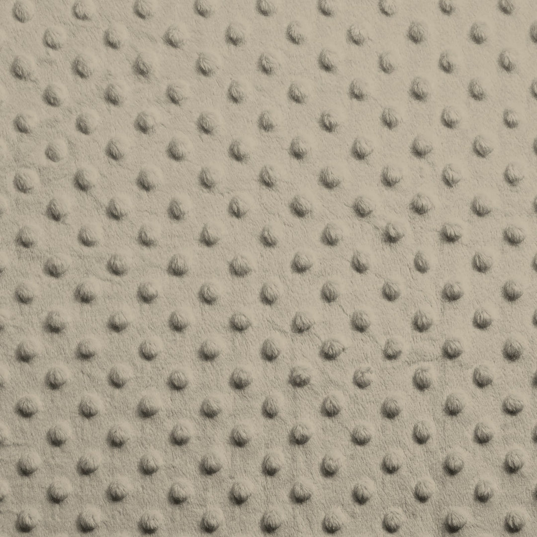 Khaki minky dimple dot fabric