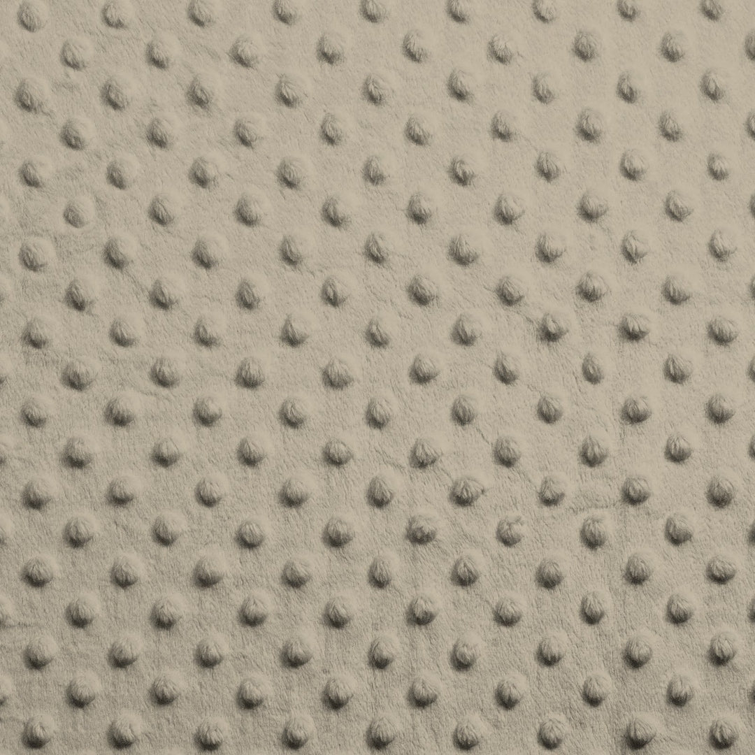 Khaki Dimple Dot minky swatch