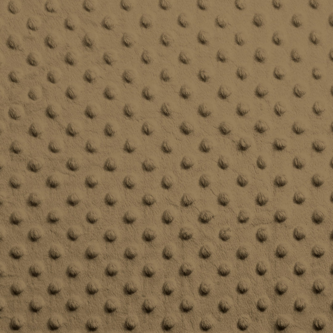 Light Brown minky dimple dot fabric