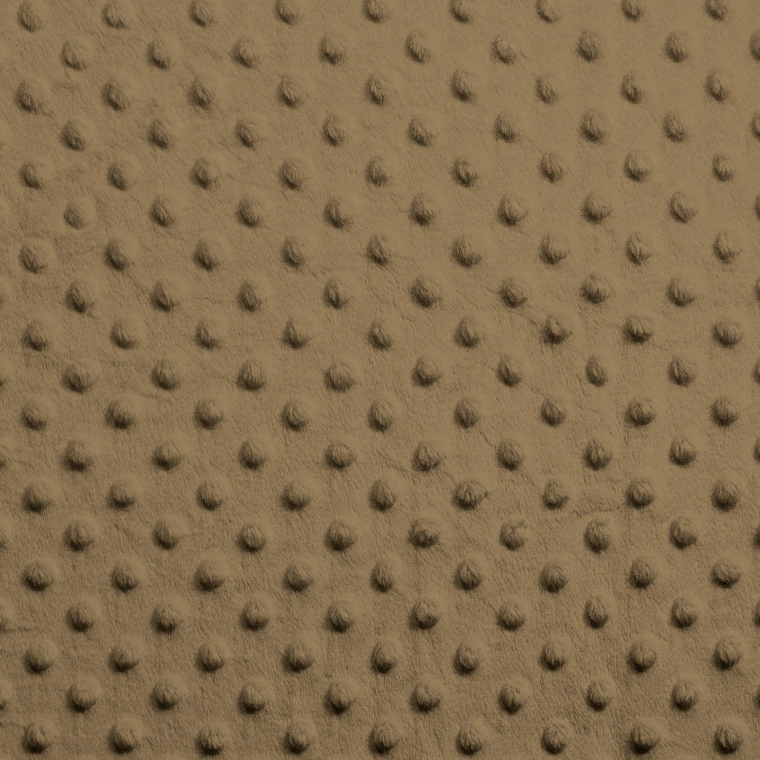Light Brown Dimple Dot minky swatch