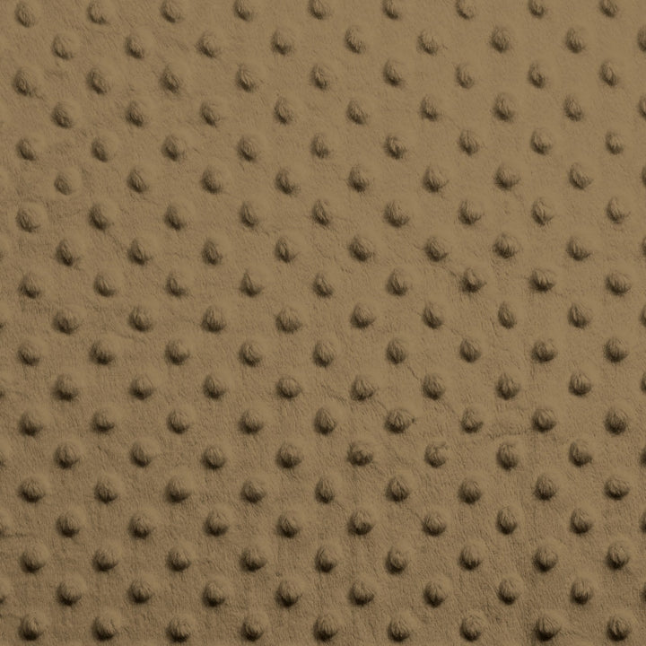 Light Brown Dimple Dot minky swatch