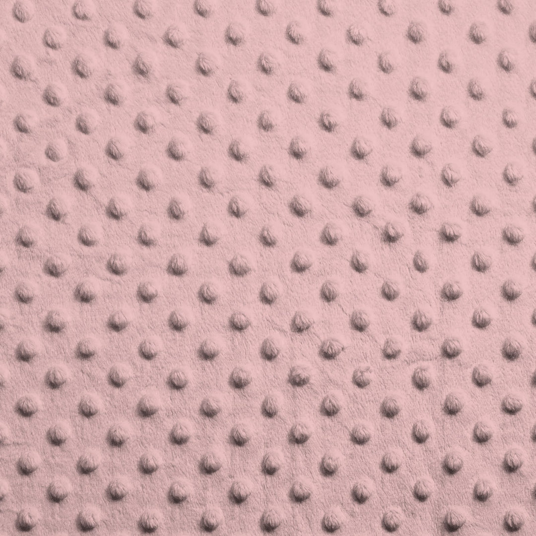 Light Pink minky dimple dot fabric