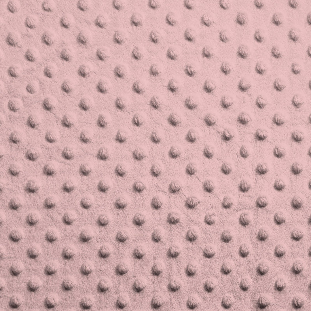 Light Pink Dimple Dot minky swatch