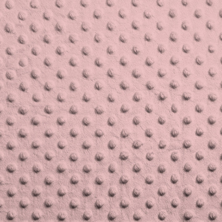 Light Pink Dimple Dot minky swatch