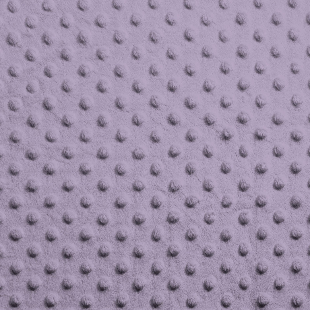 Lilac Dimple Dot minky swatch