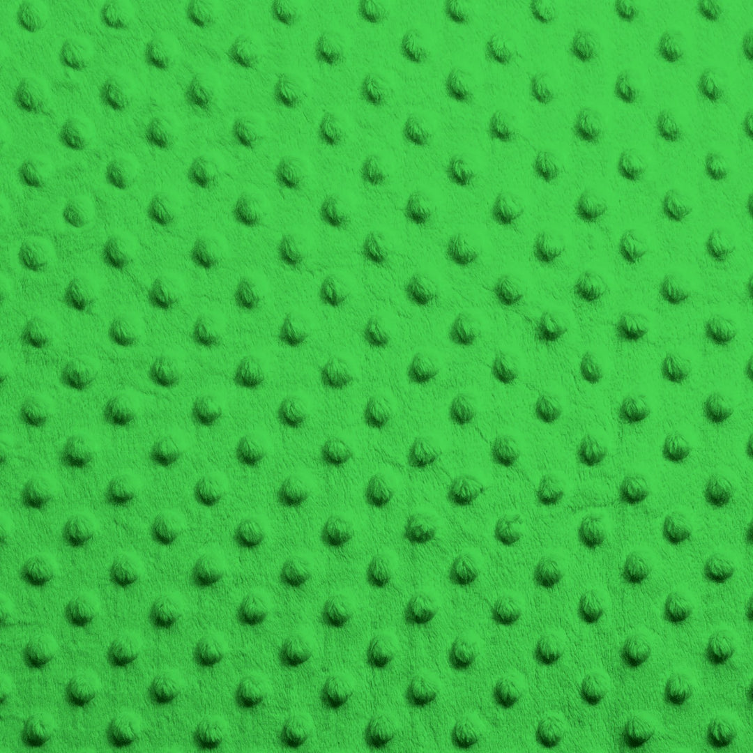 Lime minky dimple dot fabric