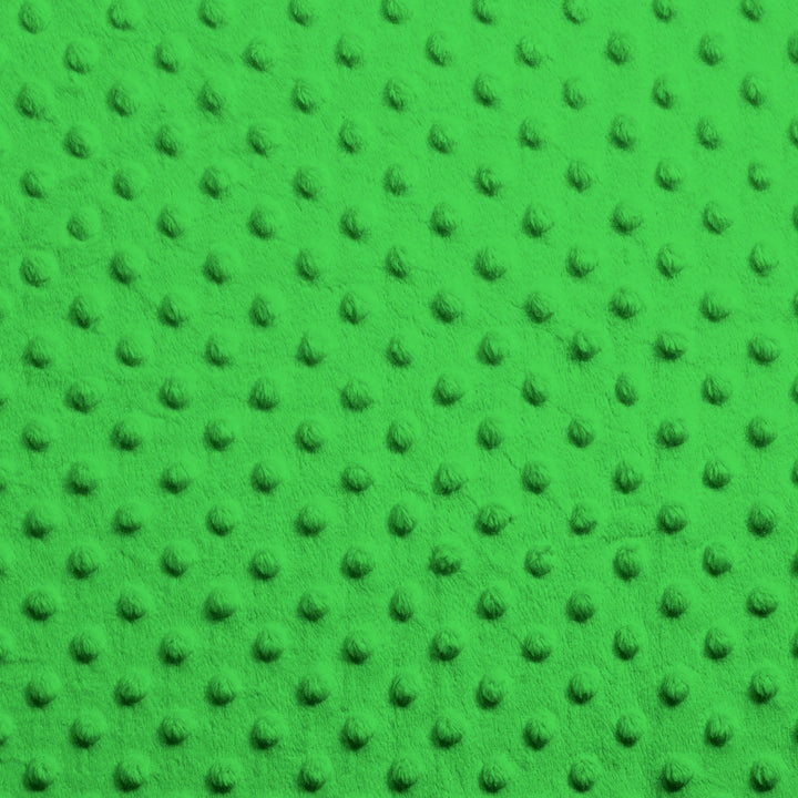 Lime Dimple Dot minky swatch