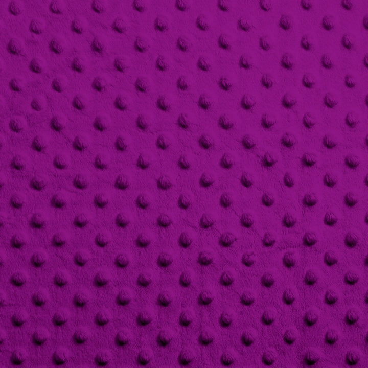 Magenta Dimple Dot minky swatch