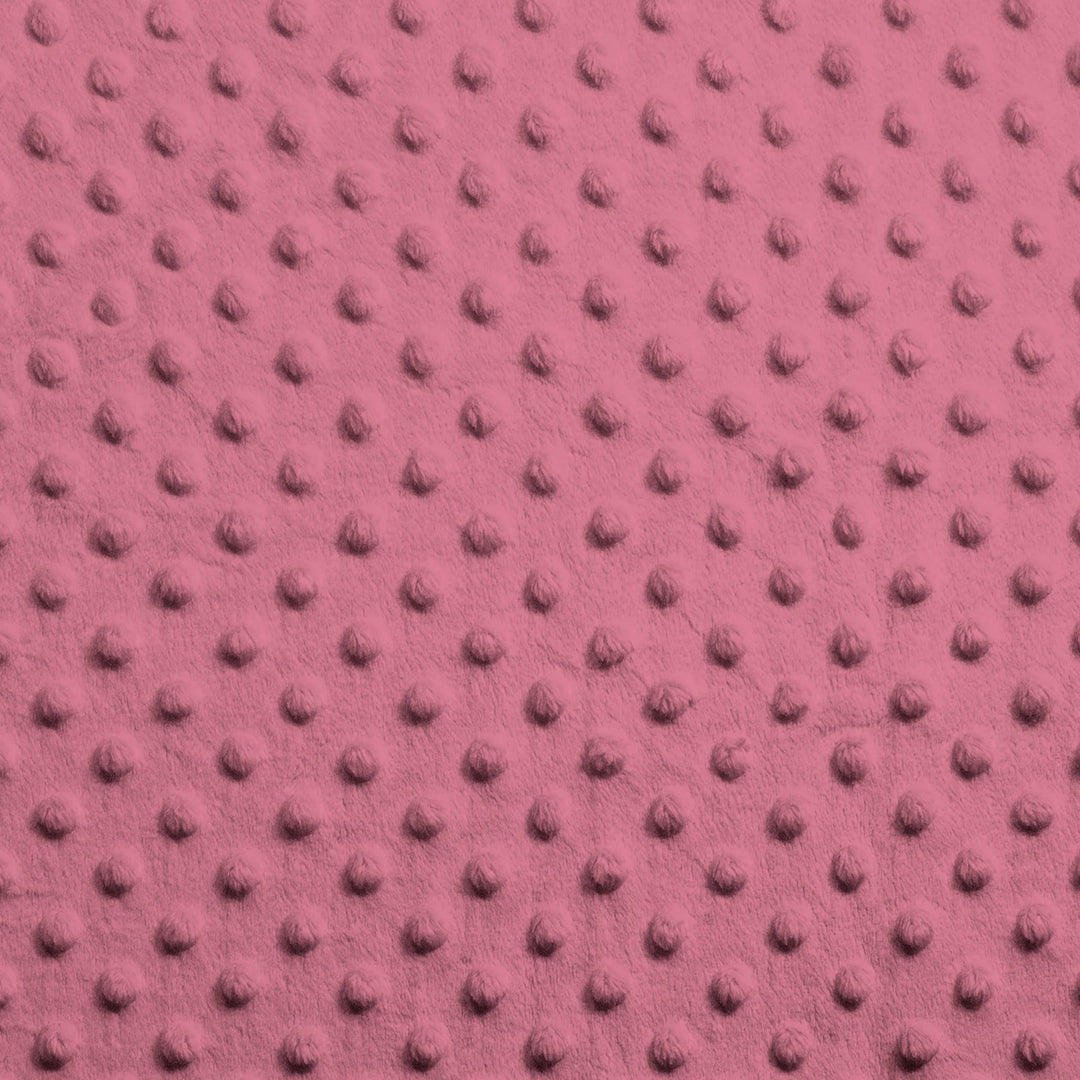 Pink minky dimple dot fabric