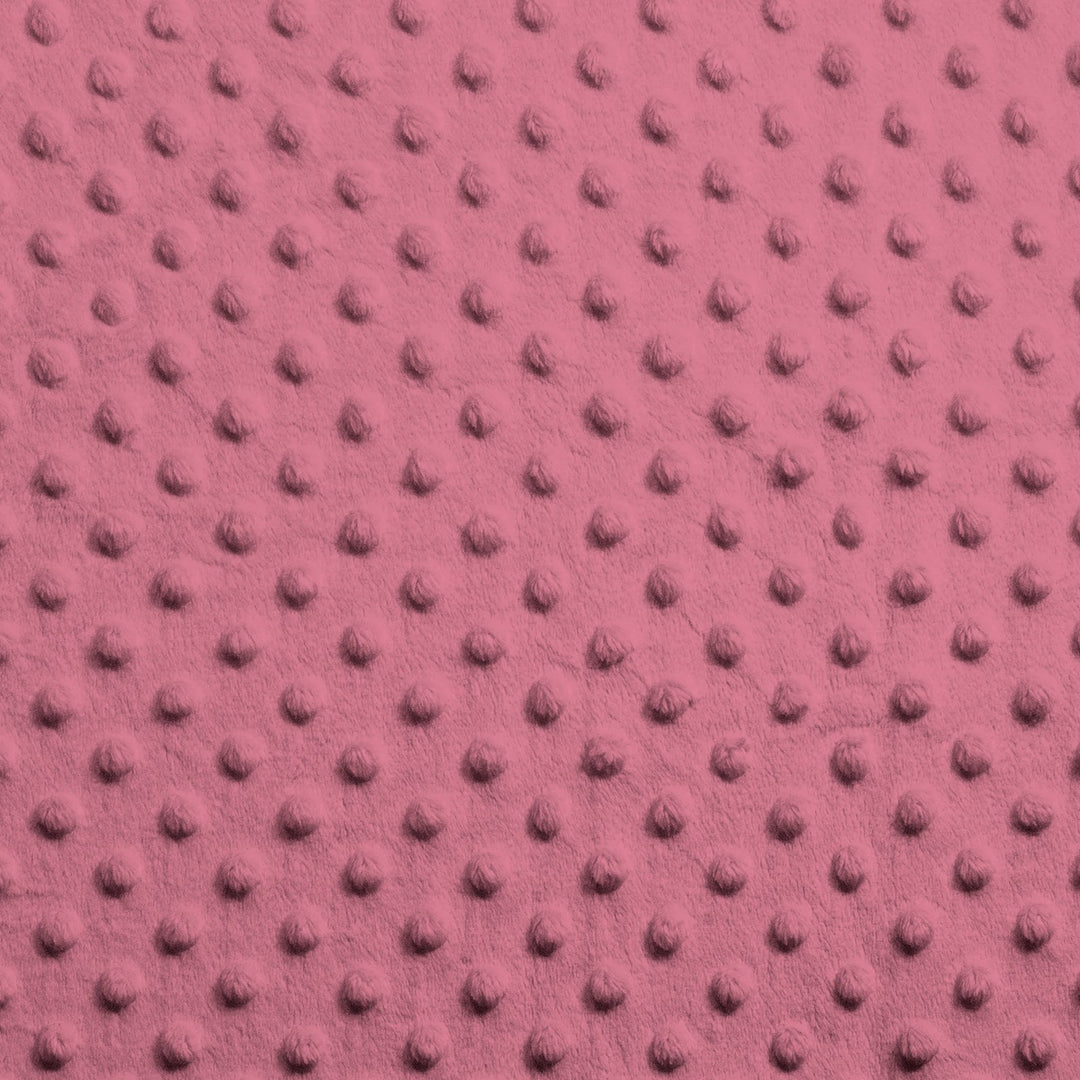 Pink Dimple Dot minky swatch