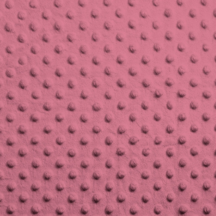 Pink Dimple Dot minky swatch