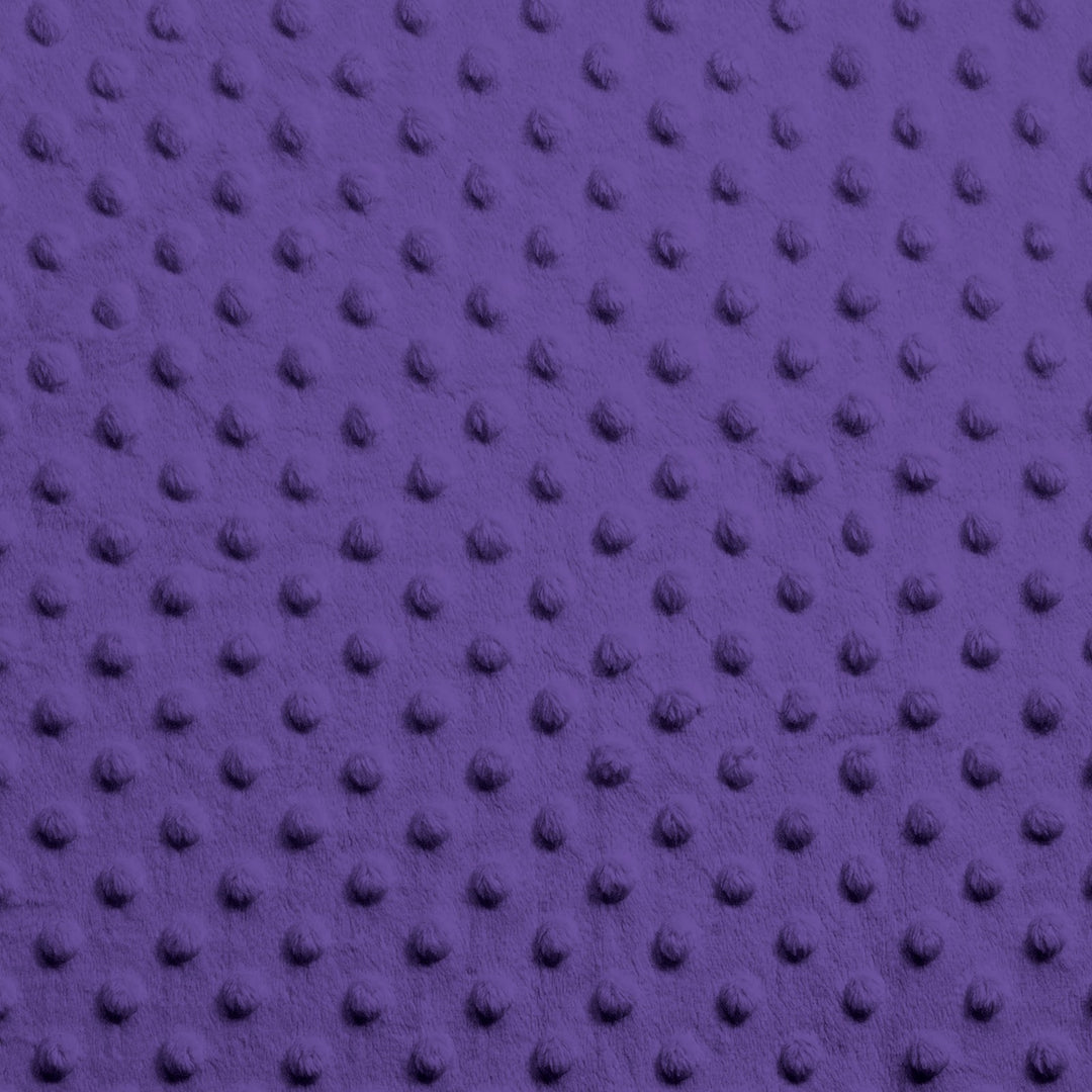 Purple minky dimple dot fabric