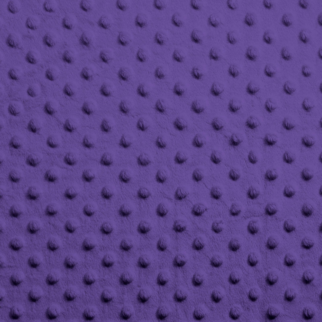 Purple Dimple Dot minky swatch