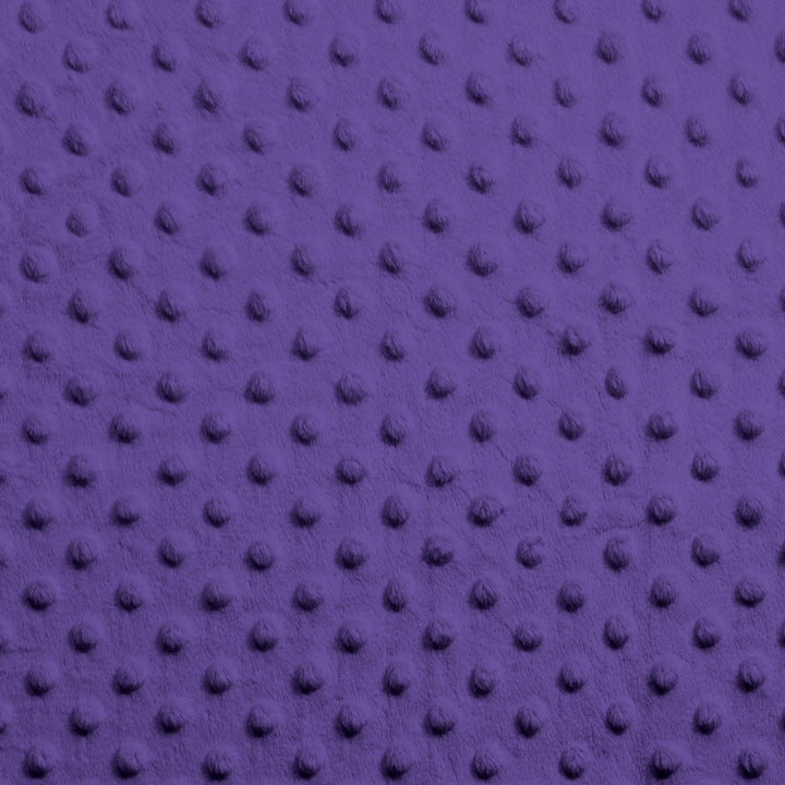 Purple Dimple Dot minky swatch
