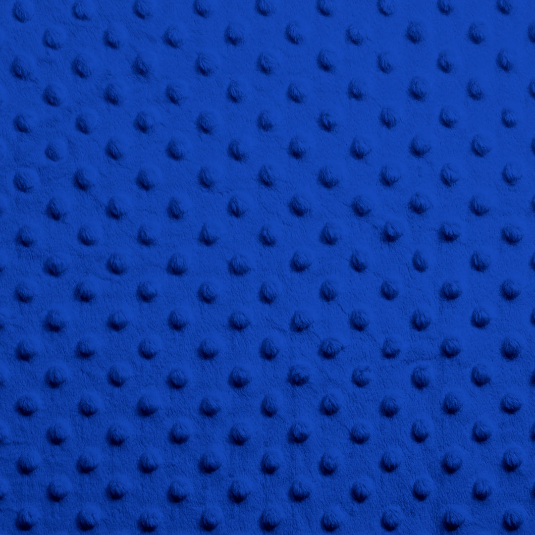 Royal Blue minky dimple dot fabric