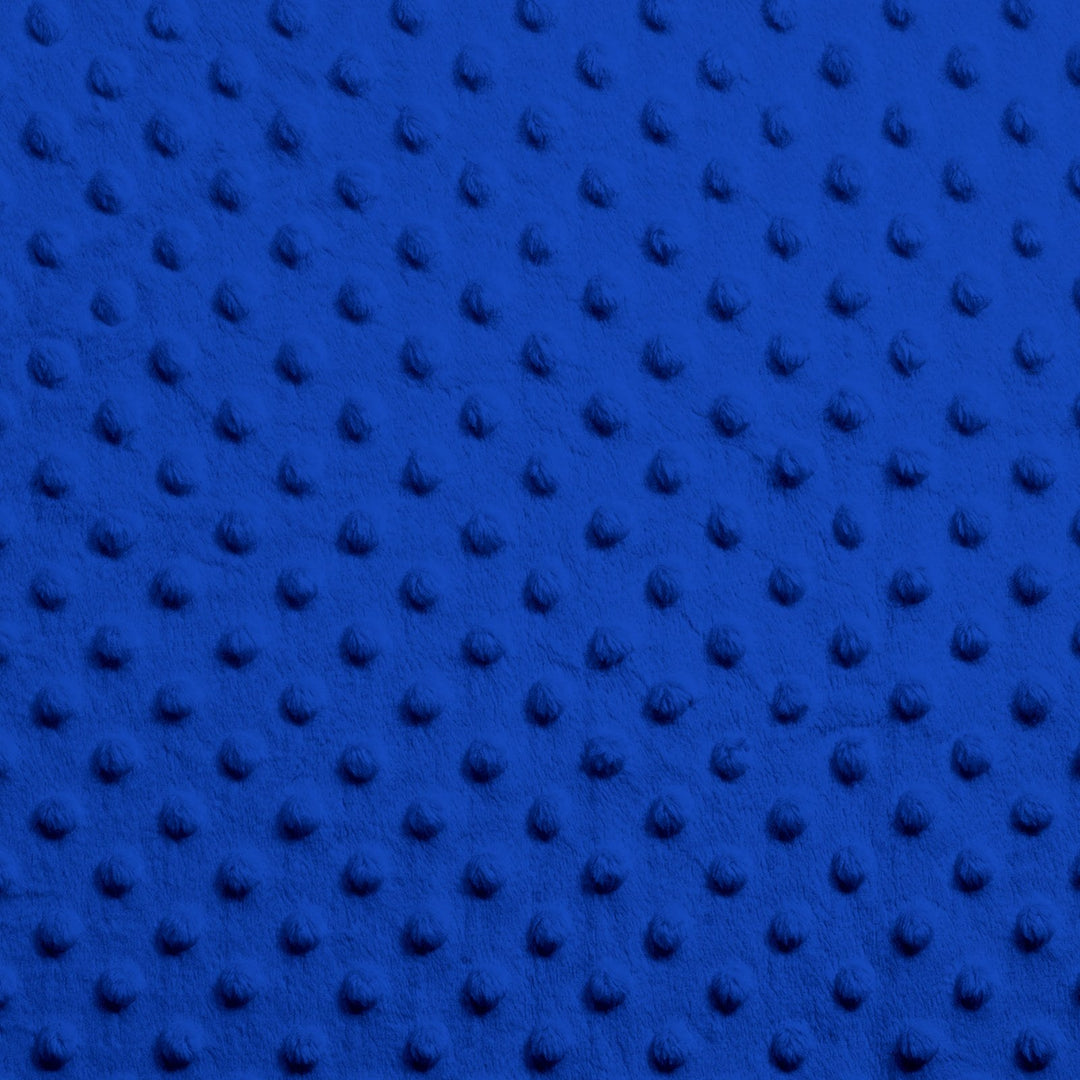 Royal Blue Dimple Dot minky swatch