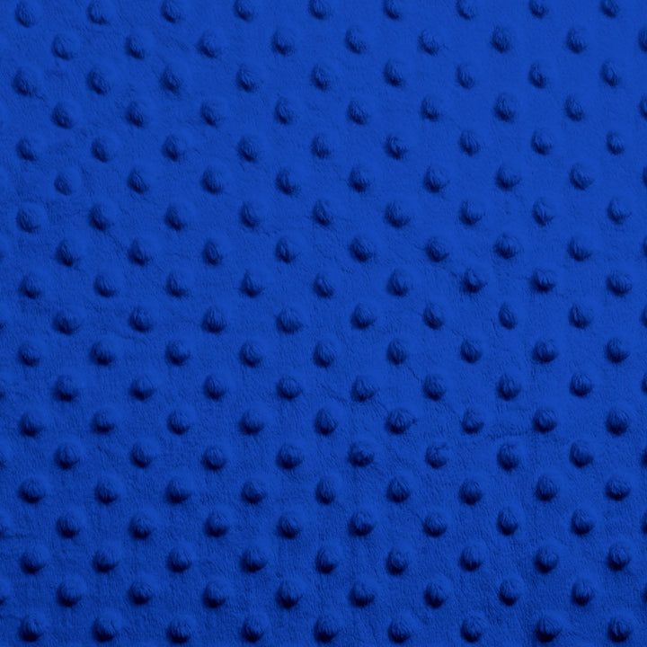 Royal Blue Dimple Dot minky swatch