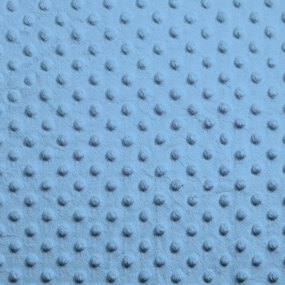 Sky Blue minky dimple dot fabric