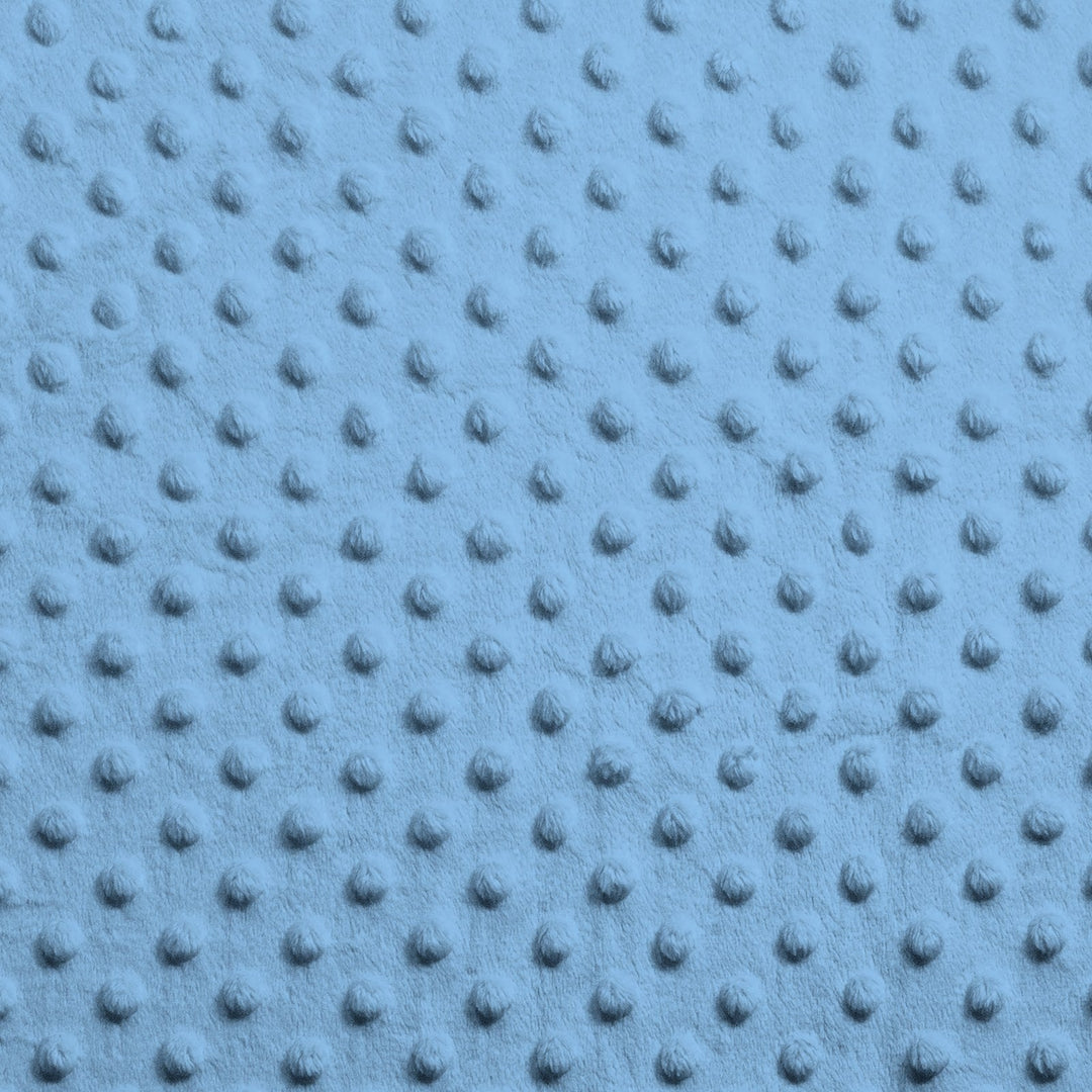 Sky Blue Dimple Dot minky swatch
