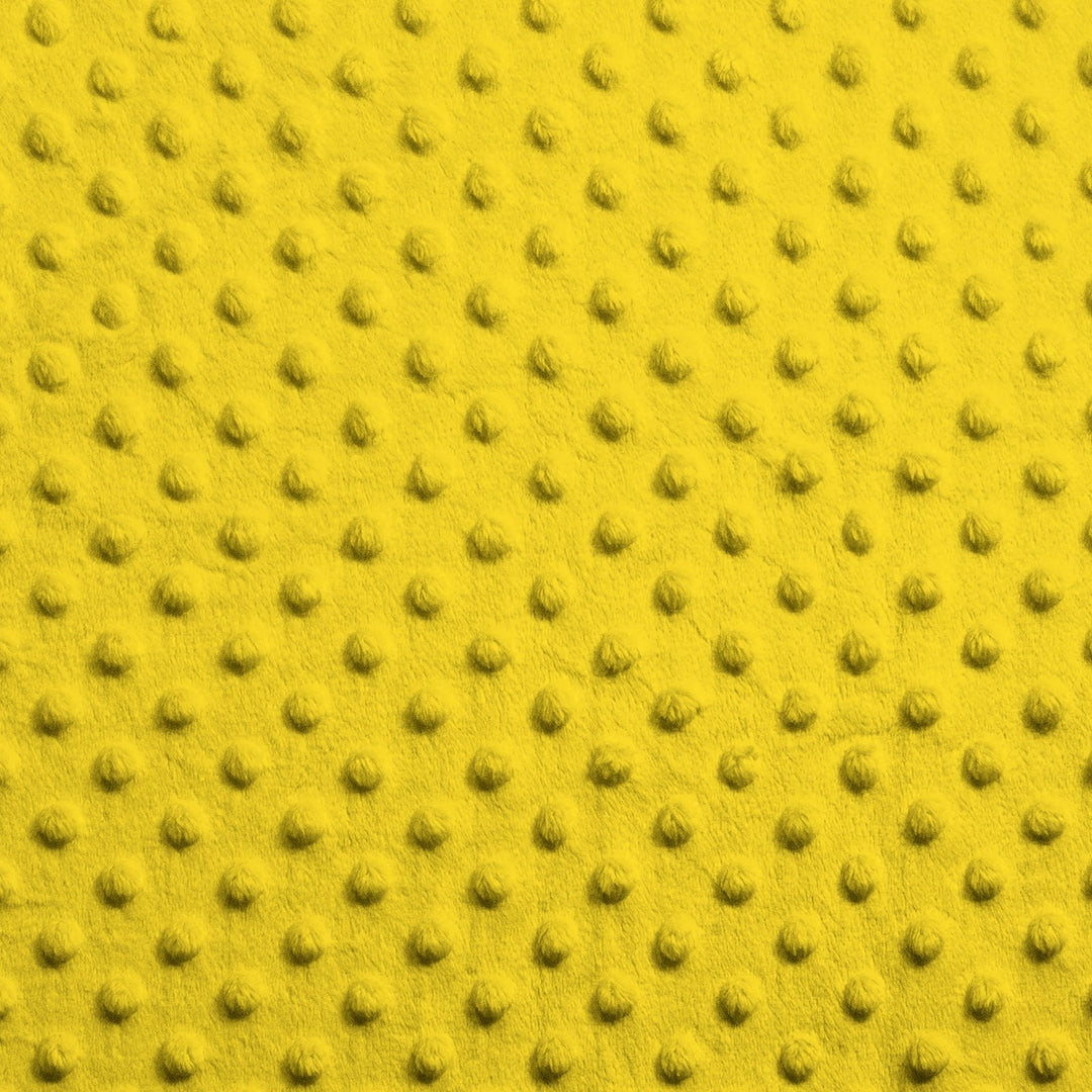Yellow Dimple Dot minky swatch