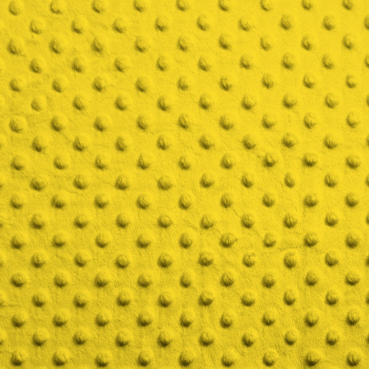 Yellow Dimple Dot minky swatch